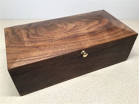 walnut box metal|walnut storage box.